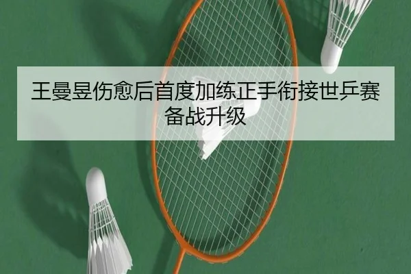 王曼昱伤愈后首度加练正手衔接世乒赛备战升级