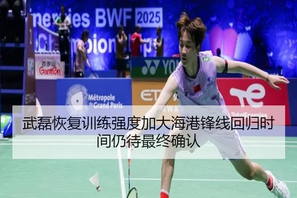 武磊恢复训练强度加大海港锋线回归时间仍待最终确认